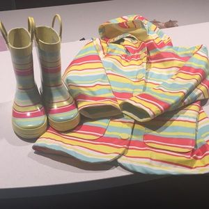Toddler Raincoat and Boots 7/8